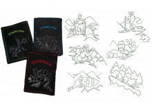 Stickserie - ITH Hülle Wanderpass Pilgerpass Stempelpass 75 Dateien